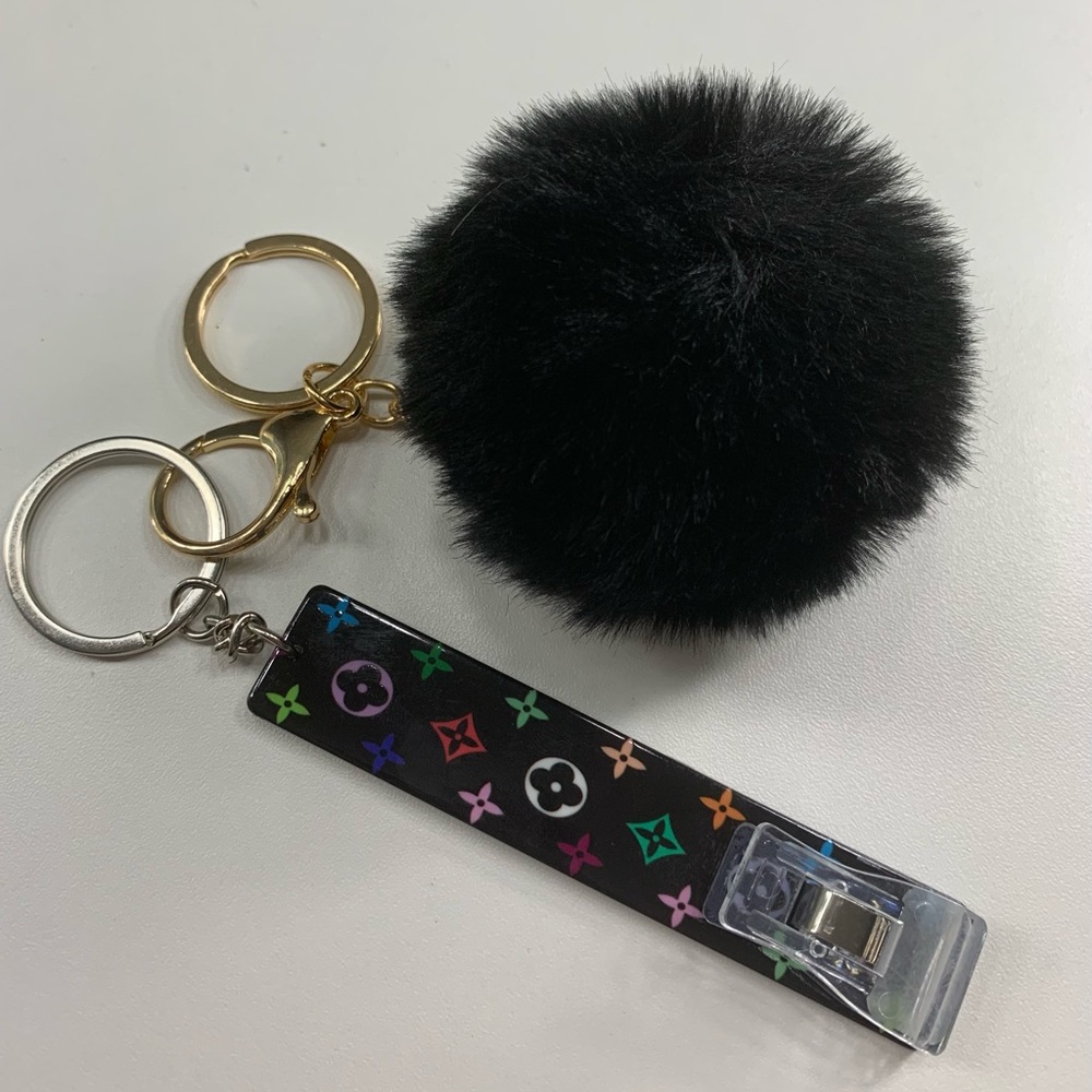 Credit Card Grabber With Pom Pom